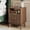 Dark Walnut, variant on TOMNK Nightstand with Charging Station, 18" Modern Side Table with Faux Marble Top, 2 Drawers End Table w/Storage, Bedside Table for Bedroom, Living Room, Curved Profile Design, Natural Oak