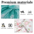 thumbnail image 3 of Dznils Floral Shower Curtain with Hooks, Farmhouse Patchwork Fabric Bathroom Curtain, Pink Bow Floral, 72" x 72", 3 of 11