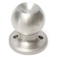 thumbnail image 5 of New Brushed Stainless Round Ball Door Knob Handle Passage Lock & Key Bathroom US, 5 of 11