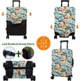 thumbnail image 5 of Luggage Cover Approved Travel Suitcase Protector Travel Lables Elastic Washable Baggage Covers for 29-32 inch Luggage (XL), 5 of 6