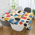 thumbnail image 2 of Yayeee Tablecloths 60" x 108" Rectangle Wrinkle Resistant Party Table Cover, Blue Geometric, 2 of 8