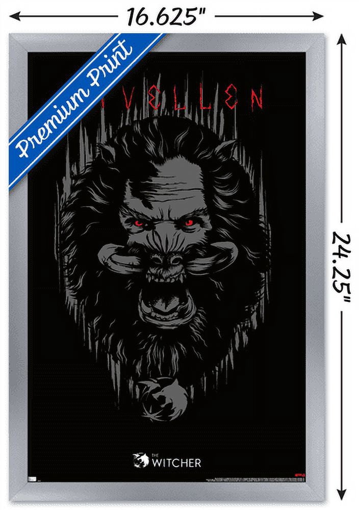 Netflix The Witcher Season 2 - Nivellen Wall Poster, 14.725" x 22.375", Framed
