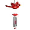 Exhart Large WindyWings Red Cardinal Wind Chime, 12W by 24H inches, Plastic