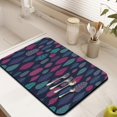 thumbnail image 3 of Washable Rubber Boho Style Vintage Floral Dish Drying Mats for Kitchen Counter Home Large Coffee Bar Pad Accessories and Decor for Utensils Stemware 18''x24'', 3 of 4