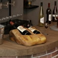 thumbnail image 2 of Organizedlife Live Edge Root Wood Tabletop Wine Rack Wood Wine Bottle Holder (2 Bottle), 2 of 7