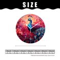 thumbnail image 2 of 12 Inch Wall Clock Battery Operated Silent Clock Decorative for Office, Kitchen, Outdoor, Living Room，Beautiful Multicolored Peacock Pattern, 2 of 5