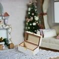 thumbnail image 3 of Minkissy 1Pack Decorative Suitcases Miniature Suitcase Model Wooden Rectangular For Home Decor 6.00X3.20X3.20cm, 3 of 5