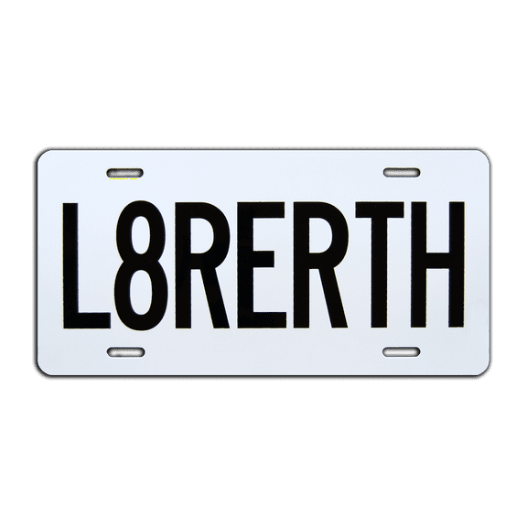 SpaceX Crew Dragon | Later Earth | Metal License Plate