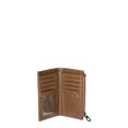 thumbnail image 4 of No Boundaries Women's Faux Leather Snap Wallet, Brown, 4 of 4