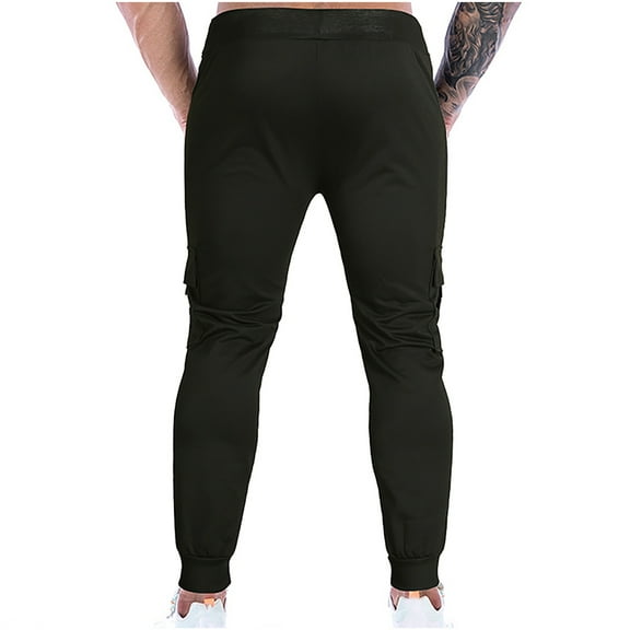 Holiday Clearance! AIEOTT Mens Sweatpants Slim Fit Tapered Gym Running Workout Pants Joggers Pants Drawstring Sweatpants with Pockets