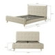 thumbnail image 2 of Base King Size Ilios Innova Para Cama Color Beige, 2 of 5