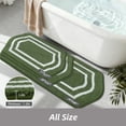 thumbnail image 4 of JAATOP Bathroom Rugs 24"x 48", Non-Slip TPR Backing Bath Mats Rugs for Bathroom Floor , Soft Shag Machine Washable Shower Bath Mat for Bathroom Decor, Absorbent Bath Mat, Green, 4 of 8