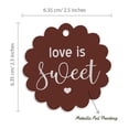 thumbnail image 6 of Inkdotpot Pack Of 100 Real Silver Foil Paper Tags Love Is Sweet Wedding Favor Hang Tags, 6 of 7