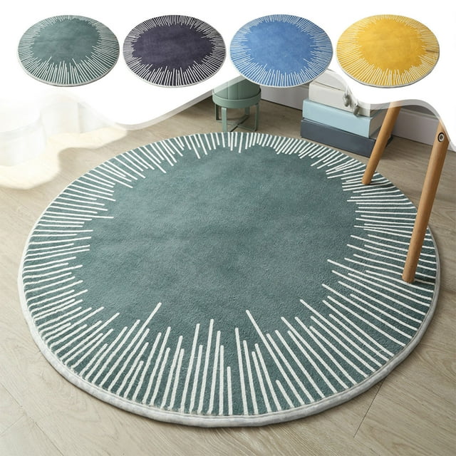 Up to 65% Off! Gspmoly Round Short Hair Rug - 23.6In Round-No Hair Loss Rug-Non-Shedding and Easy- for High In Living Room- Bedroom-Washable and Easy to up to 65% Off