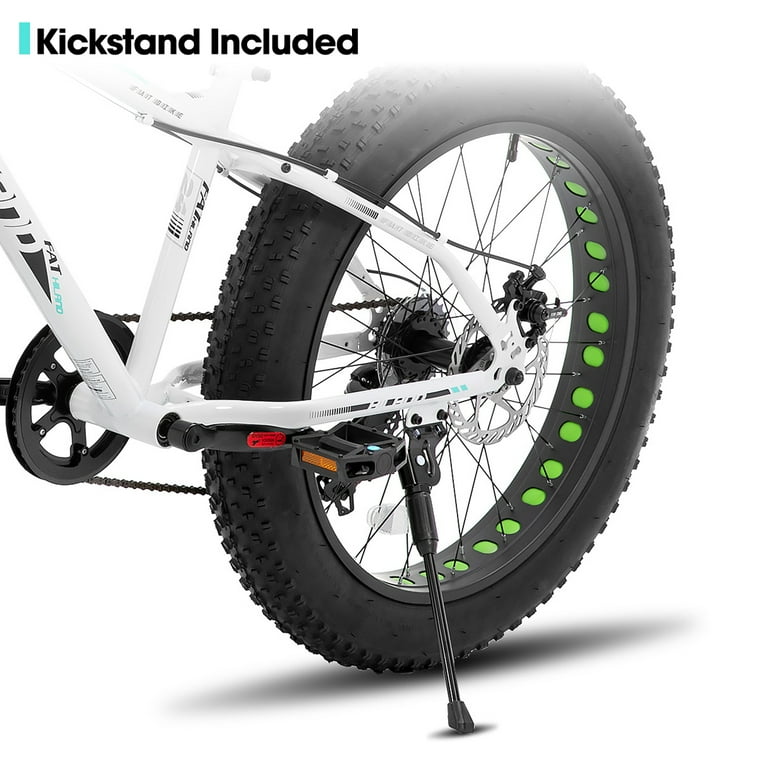 Hiland Fat Tire Bike, Shimano 7-Speed, Dual-Disc Brakes, 26 inch