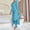 Blue, variant on Two Piece Knit Sets Women Fall Trendy Casual Long Sleeve Round Neck Soft Ribbed Knit Slit Top and Pants Loungewear Set