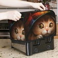 thumbnail image 7 of Yiaed Animal Cat Print Two Slice Bread Machine Cover, Universal Size Kitchen Appliance Cover for Bread Machine,Bread Machine Cover, 7 of 7