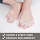 thumbnail image 2 of Silicone Toe Separators 2 Pair, Toe straighteners for Curled Toes, Toe Spacers, Toe separators to Correct Your Toe, Toe Stretcher for Overlapping Toes to Relax Toes, Relief Restore Feet, 2 of 5