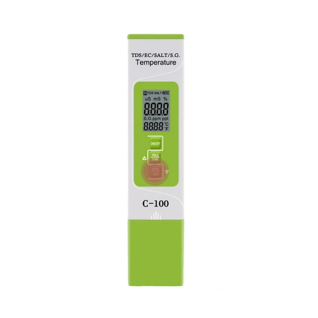 Kenally Medidor de sal, probador de PH, pluma de prueba, conveniencia, operación Simple, accesorios para acuario, artesanía, herramienta de prueba de Pantallas optoelectrónicas Kenally TO010056-01