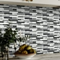thumbnail image 2 of iMucci 25 Pcs-Set Kitchen Oil Proof Stickers 3D Crystal Splicing Crystal Wallpaper Self Adhesive Waterproof Decorative Decals for Backsplash Cabinet Tile Wall Appliances Decor 12x25cm Set, 2 of 7