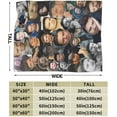 thumbnail image 3 of Blanket Sebastians Actors Stan Throw Flannel Blankets Warm Soft Cozy Fuzzy Air Conditioning Blanket for Living Room Sofa Bed Gift Blankets for All Seasons 30"x40", 3 of 6