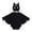 A, variant on Luxalzxs Newborn Infant Toddler Baby Boys Girls Halloween Outfit Long Sleeve Cartoon Bat Romper with Hat Cute Funny Cosplay Overalls Black Romper Set
