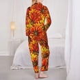 thumbnail image 6 of Goofa Sunflower4 Printed Women’s 2 Piece Pajama Set Super,Pajamas Women's Long Sleeve Sleepwear Soft Button Down Loungewear Pjs Lounge Set Nightwear-X-Large, 6 of 9