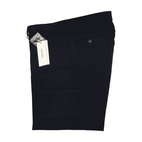$79 Calvin Klein Men's Skinny Fit Flat Front Solid Dress Pants Navy 36Wx34L