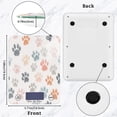 thumbnail image 2 of High Precision Digital Kitchen Scale Tempered Glass Food Scale Multifunction Scale Small Kitchen Appliances Watercolor Dog Paw Prints, 2 of 7