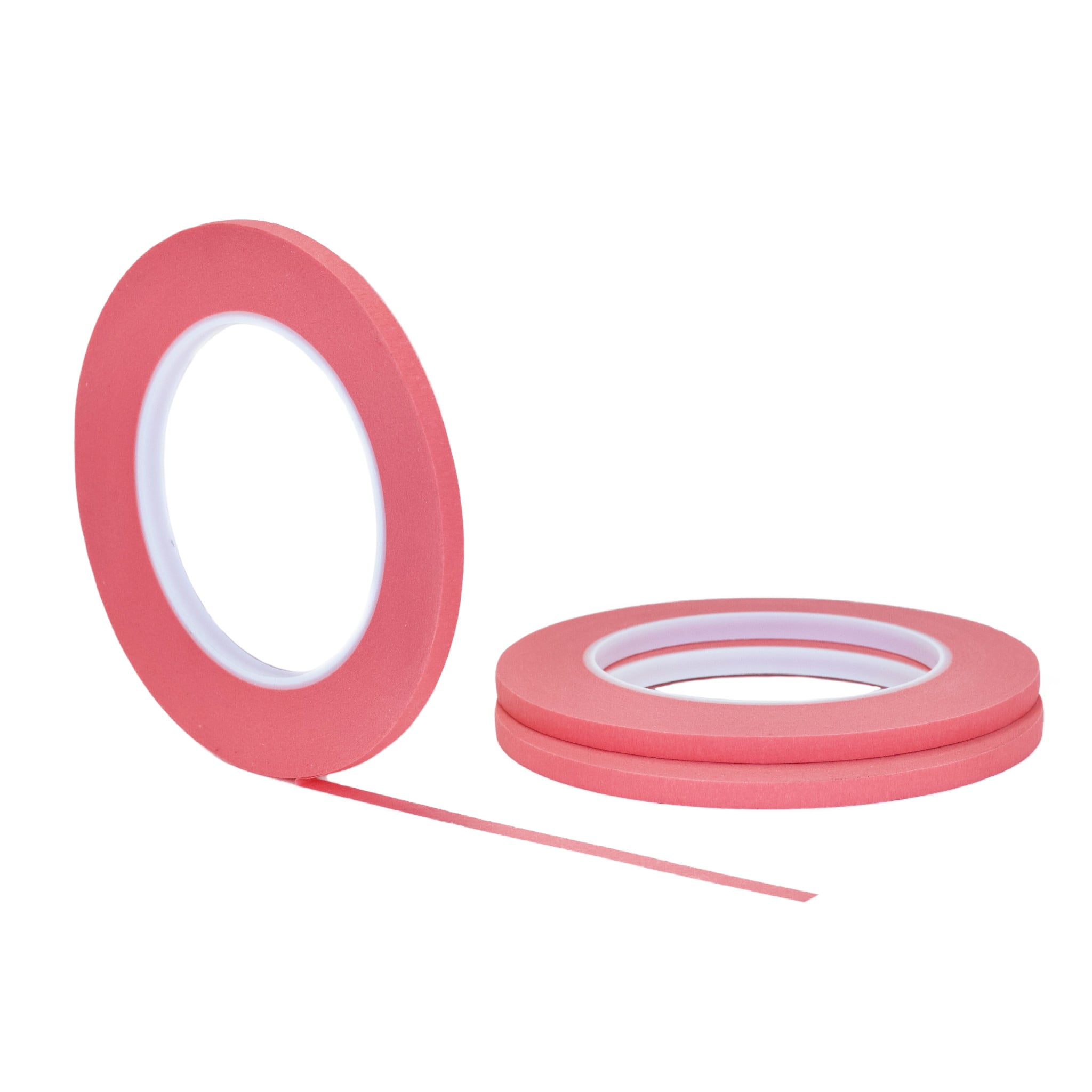 3 pack 1/4" .25 inch x 60yd (6mm x 55m) Thin STIKK Pink Painters