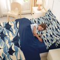 thumbnail image 4 of Feelyou Wave Ocean Fish Twin Bedding Sets for Boys Girls, Tropical Beach Underwater Bedding Comforter Set, Navy Beige, Blue Reversible, 7 Pieces, 4 of 7