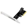 thumbnail image 2 of Tarjeta de expansión de puerto Pcie X4 Pcie a Sf8643, tarjeta de expansión de puerto único, altura media Feliz Sencillez, 2 of 5
