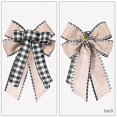 thumbnail image 3 of 2Pcs Christmas Wreath Bows Christmas Bows Red Brown Buffalo Plaid Burlap Bows for Wreaths, Christmas Ribbon Bows Tree Topper Bows for New Year Home Indoor Outdoor Decoration Wreath Ornament Supplies, 3 of 9