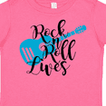 thumbnail image 4 of Inktastic Rock and Roll Lives with Blue Guitar Boys or Girls Toddler T-Shirt, 4 of 5