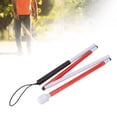 thumbnail image 3 of Foldable Cane, Aluminium Red White Light Weight Anti Slip Handle Folding Blind Cane  for The Old, 3 of 7