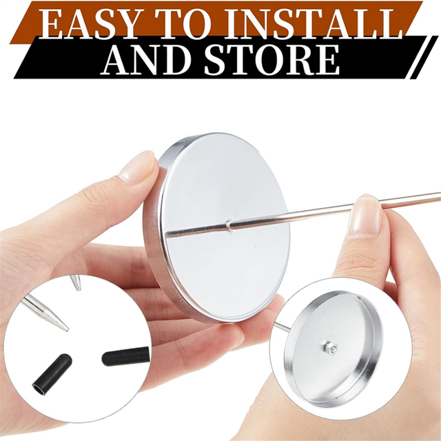 12 Pcs Porte-Reçus Pointe 5.5 Pouces Acier Inoxydable Pistolet à Billets pour Restaurant Argenté Porte-Reçus Pointe Mémo