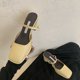 thumbnail image 1 of ¡Novedad de 2022! Sandalias de plataforma a la moda Para Mujer, Sandalias de verano con punta cuadrada, Zapatos de tacón alto amarillos elegantes, zapatillas de fiesta, Zapatos Para Mujer35 Gao Jinjia LED, 1 of 1