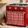 thumbnail image 5 of 23.62" x 17.72" Oven Drawer Cover, Rustic Plaid Oven Skirt, Farmhouse Kitchen Decorative Oven Handle Curtain (Colour as Pictured), 5 of 7
