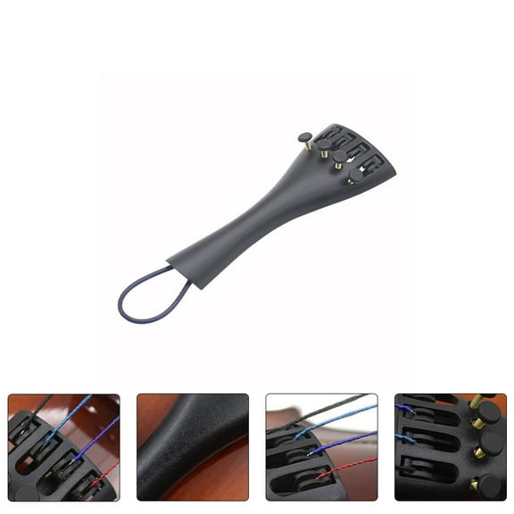 Tailpiece for 3/4 4/4 Violin Aluminum Alloy Replacement Violin Tailpiece Bridge