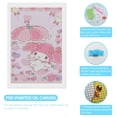 thumbnail image 3 of Diamond Art Kits for Adults Kuromi And My Melody Diamond Art Gem Art Painting Full Drill Round Art Gem Painting Kit for Home Wall Decor Gifts 8"x12", 3 of 7