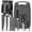 Black Handle, variant on 7-Piece Kitchen Knife Set with Cutting Board, Chef Knife, Utility Knife, Scissors, Ceramic Peeler(Brown Handle)
