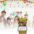 thumbnail image 3 of Birthday Greeting Card Elegant Gold Glitter Design Celebration For Parties Quality Paper, 3 of 6