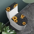 thumbnail image 2 of HELLHERO Elastic Edge Polyester Fabric Toilet Lid Cover Stretch Round Toilet Lid Dust Cover & Stretchy Fabric for Indoor Home, 2 of 7