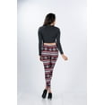 thumbnail image 3 of Women's Holiday Fashion Print Mid-Waist Full Length Yoga Leggings, 3 of 5