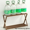 thumbnail image 4 of ColourTree Green 20 Inch 2-Tier Installable Bamboo Plant Stand, 2 Tier Cross Bamboo Rack, Multipurpose Display Shelf Folding, Floor Type Indoor Plant Rack, Flower Shelf For Yard Garden Patio Balcony, 4 of 6