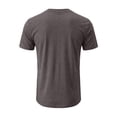 thumbnail image 4 of Men'S Solid Color Henley Neck Short Sleeve T Shirt Lightweight Breathable Casual Tops For Summer Daily Wear And Commute,Coffee,L, 4 of 6