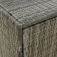thumbnail image 5 of vidaXL Garden Storage Cabinet Grey 198x55.5x80 cm Poly Rattan, 5 of 5