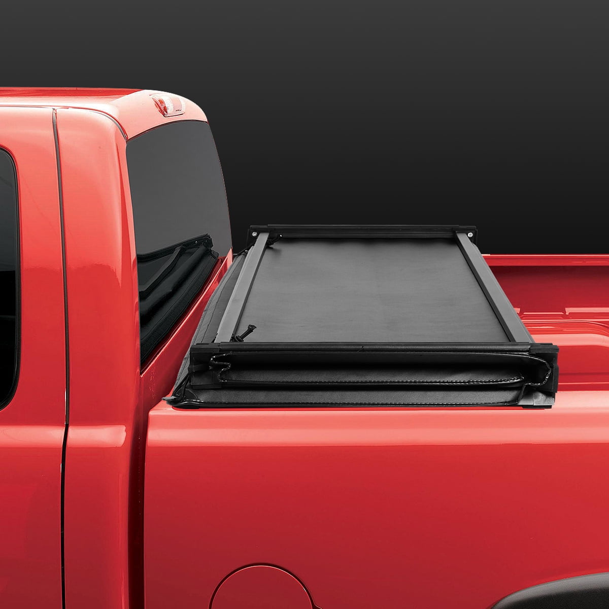 DNA Motoring For 20-24 Jeep Gladiator JT Pickup Truck Bed Soft Top Tri-Fold Tonneau Cover