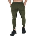 thumbnail image 3 of FEDTOSING Men's Gym Sweatpants Drawstring Green Running Joggers Trackpants with Zipper Pockets, 3 of 6