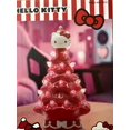 thumbnail image 2 of Hello Kitty Mini Ceramic Christmas Tree with red Lights – 6" Tall Holiday Decoration, Ages 6+, 2 of 6
